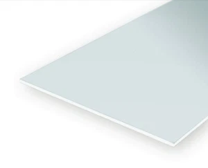 Evergreen Styrene White Sheets (Size: 15cm x 30cm; Thickness: 0.50mm) 3pcs - Picture 1 of 1