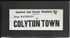 Colyton Town - Railway Luggage Label - London & South Western Rly.