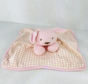 Baby Gund Naturally Pink Cream Puppy Dog Lovey Security Blankie Plush Toy READ - Picture 1 of 16