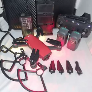 DJi Spark Drone With 2 Batteries 4 Prop Guards 4 Spare Props Carry Bag ... - Picture 1 of 23