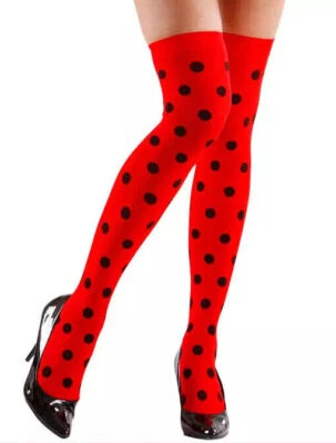THE FANCY DRESS Polka Dots Overknee Socken Cosplay Party Overknee Socken Strümpfe Strumpfwaren