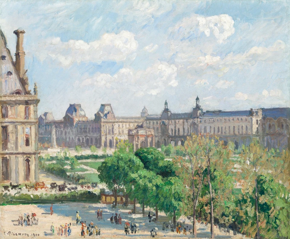 10179.Decor Poster.Room home wall art.Camille Pissarro painting.Place Carrousel - Image 1 of 1