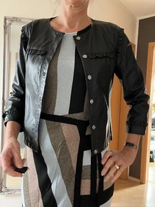 Jacke Größe 38 Liu Jo Kunstleder Schwarz - Bild 1 von 7