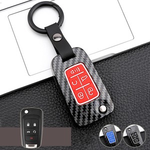 Carbon Car Remote Key Cover Case Fob For Chevry Cruze Camaro Equinox GMC Terrain