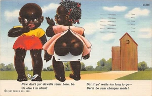 # K1055      COMIC    POSTCARD,  OUT HOUSE - Picture 1 of 2