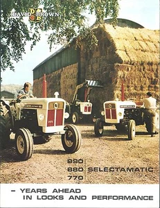 Farm Tractor Brochure - David Brown - 990 880 770 Selectamatic - c1965 (F5643) - Bild 1 von 1