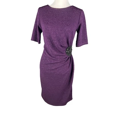 Madison Leigh Side Rouched Lace Dress Size 12 - Image 1 of 4