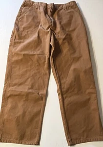 Carhartt Carpenter Pants Mens 40 X 30 Brown Dungaree Fit Excellent Condition - Picture 1 of 4