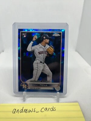 2022 Topps Chrome Update Sapphire - Jeremy Pena- Rookie Debut RC US276 - Image 1 of 2