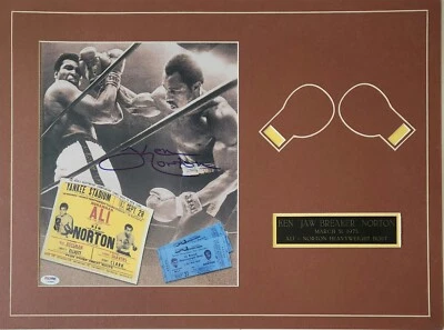 Ken Norton Sr.  Autographed Photo vs Ali 24" X 18" Ready to be framed PSA Cert. - Image 1 of 3