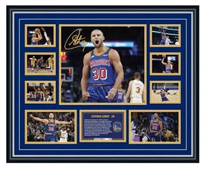 STEPHEN CURRY 2021/22 GOLDEN STATE SIGNED LIMITED EDITION FRAMED MEMORABILIA - Picture 1 of 5