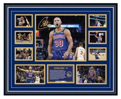 STEPHEN CURRY 2021/22 GOLDEN STATE SIGNED LIMITED EDITION FRAMED MEMORABILIA - image 1 of 4