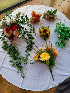 6 x Kunstblumen, Konvolut Blumenstäuße Ranken Sonnenblumen Gerbera - Bild 1 von 7
