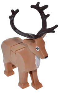 LEGO Reindeer Minifig Deer Stag - Elf Clubhouse / Santa's Sleigh (10275 / 40499) - Picture 1 of 2