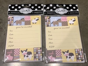 Gina B Designs 16 Cards And 20 Envelopes Baby Shower Or Little Kids Party - Picture 1 of 2