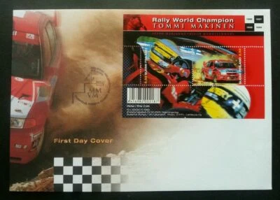 [SJ] Finland Rally World Champion Tommi Makinen 2000 Car Races Sport Games (FDC) - Image 1 of 4