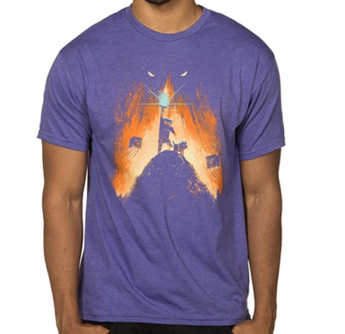 Camiseta Minecraft Steve the Miner Roxa Tamanhos Adultos Anime Licenciada NOVA - Imagem 1 de 1