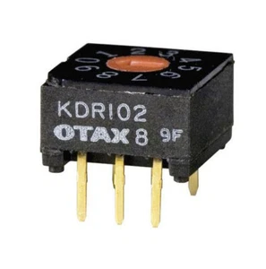 Otax KDR102 codierter Drehschalter BCD 0-9 PCB Halterung 5 Stück OM0545 - Bild 1 von 3