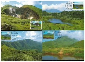 4 Maximum Karten China ROC Taiwan 1988 Yangmingshan Nationalpark Berge A - Bild 1 von 2