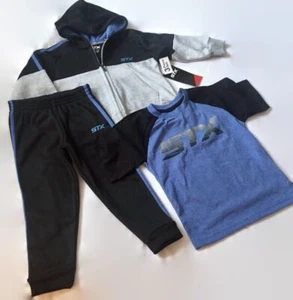 NWT STX Boys Hoodie/ Pants 3 Piece Set - Size 4 - Picture 1 of 11