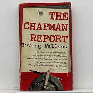 The Chapman Report Irving Wallace Vintage 1961 Signet PB Sex Survey Six Wives - Bild 1 von 8