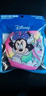 NEW MINNIE MOUSE UNICORN CLOTH FASHION Disney washable Kids Face Mask-Pack of 3  - Image 1 of 2