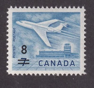 Canada 1964 Jet surcharge 8¢ on 7¢, MNH-OG sc#430 - Picture 1 of 1