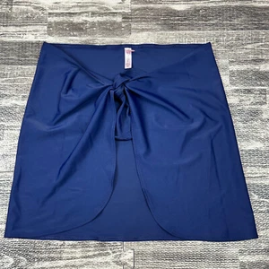 Victoria's Secret Navy Blue Womens sz XS Sarong Swimwear Cover Up Front Tie - Picture 1 of 4