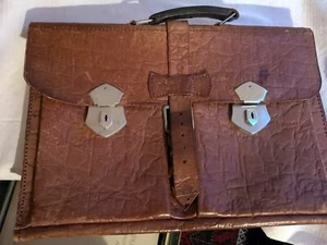 Vintage Aktentasche Leder braun, aus den 50/60iger Jahren - Bild 1 von 4