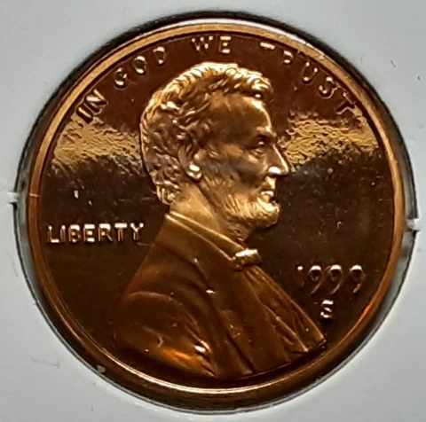 1999 Lincoln Memorial Cent  S - Proof - Uncirculated Cover