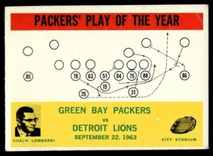 1964 Philadelphia Play of the Year Vince Lombardi Green Bay Packers #84 C05 - Picture 1 of 2