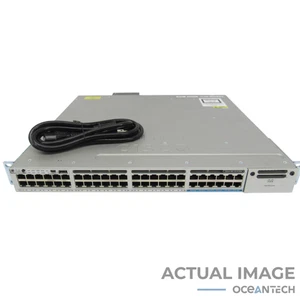 Cisco WS-C3850-12X48UL 48 Port 10/100/1000 Modular Gigabit Netzwerk Switch mit RMK - Bild 1 von 12
