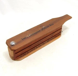Vintage Lee's Champion Gobble Box Ben Lee Signed Turkey Call Wood Hen - Picture 1 of 14