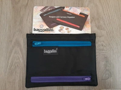 NWT Baggallini Travel Currency Passport Organizer Zip Wallet BRAND NEW WITH TAGS