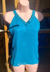 Y.D. by Young Dimension turquoise/teal top, age 13 (height 138 cm) - Picture 1 of 9