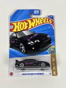 Hot Wheels - Nissan Skyline GT-R BCNR33 R33 Black HKS JDM - Picture 1 of 5