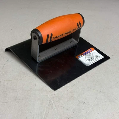 KRAFT TOOL CO Blue Steel Edger with ProForm Handle 6" x 6" 3/4"R CF578PF (New)