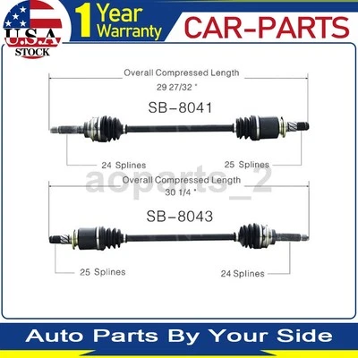 2 ejes traseros TrakMotive CV eje articulado para Saab 9-2X 2006 Foto 1 de 4
