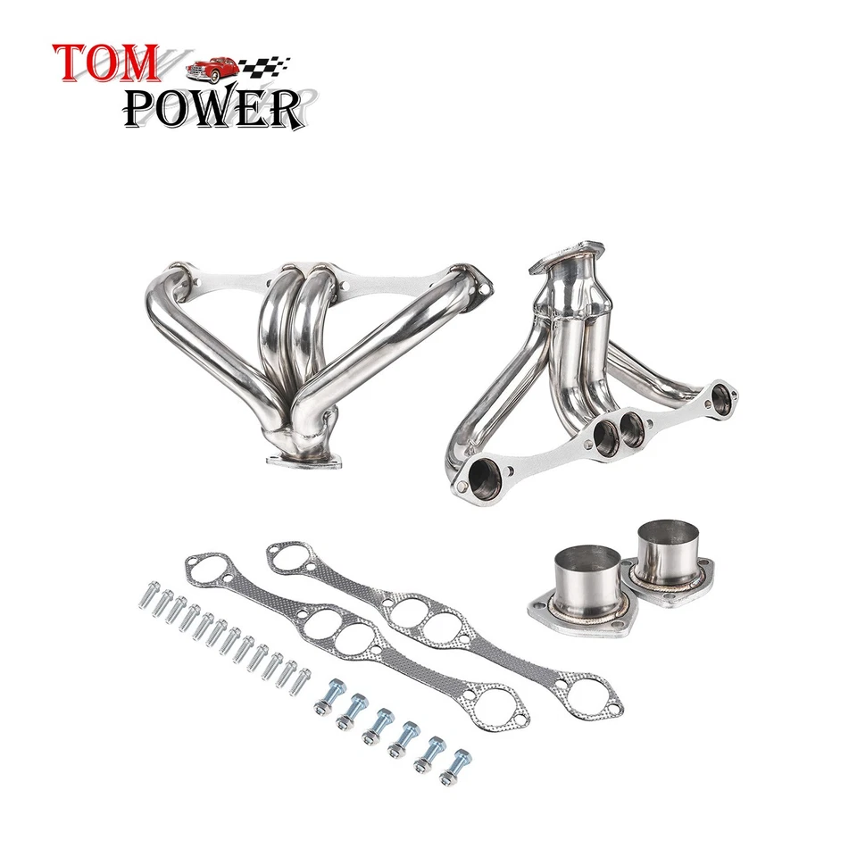 Cabezales de escape de tubo corto de rendimiento para Chevrolet BBC 396 402 427 454 502 V8 Foto 1 de 4
