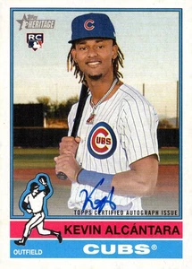 Autógrafo Topps Heritage Real One 2025 #Roa-ka Kevin Alcantara RC - Imagen 1 de 1