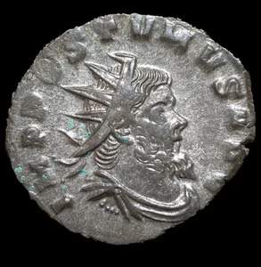 IBERMONEDA| Aureolo 267 d.c. Anv. Póstumo Rev. Fides Equit   P   rara - Imagen 1 de 3