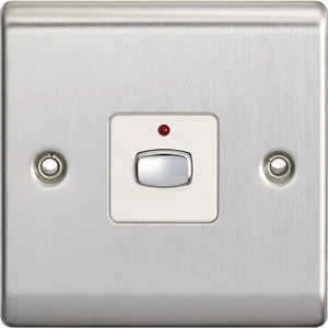 Energenie Mihome Smart 6Mm Light Switch 1 Gang Dimmer Steel - Afbeelding 1 van 1