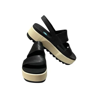 Reef Water Vista Higher Sandels Women's 9 Black Elevated Water Friendly CJ3575 - Image 1 of 4