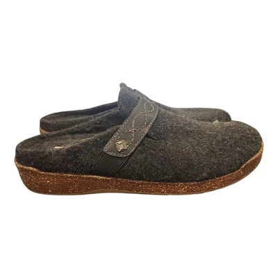 Zuecos sin cordones Earth Origins Janet gris lana talla 10 Foto 1 de 4