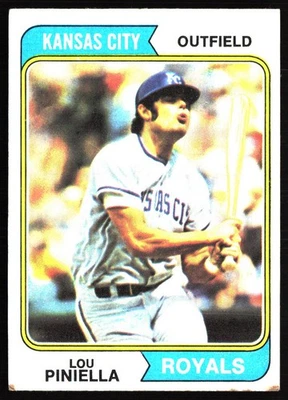 1974 Topps #390 Lou Piniella - Image 1 of 2