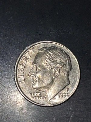 1999 P Dime With Tilted Collar Strike - Image 1 of 2