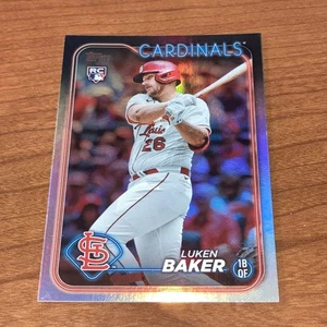 LUKEN BAKER 2024 TOPPS S1 RC RAINBOW FOIL #207 ST. LOUIS CARDINALS - Picture 1 of 2