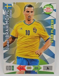 Panini Adrenalyn XL Road to 2014 World Cup WM - ZLATAN IBRAHIMOVIC Star Player - Picture 1 of 2