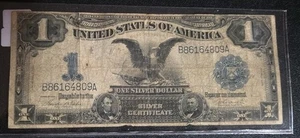 1899 $1 Black Eagle Silver Certificate Note Circulated - Picture 1 of 2
