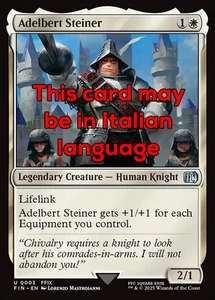 MTG 4x ADELBERT STEINER EXC - ADALBERTO STEINER 3 - FIN - MAGIC - Picture 1 of 1